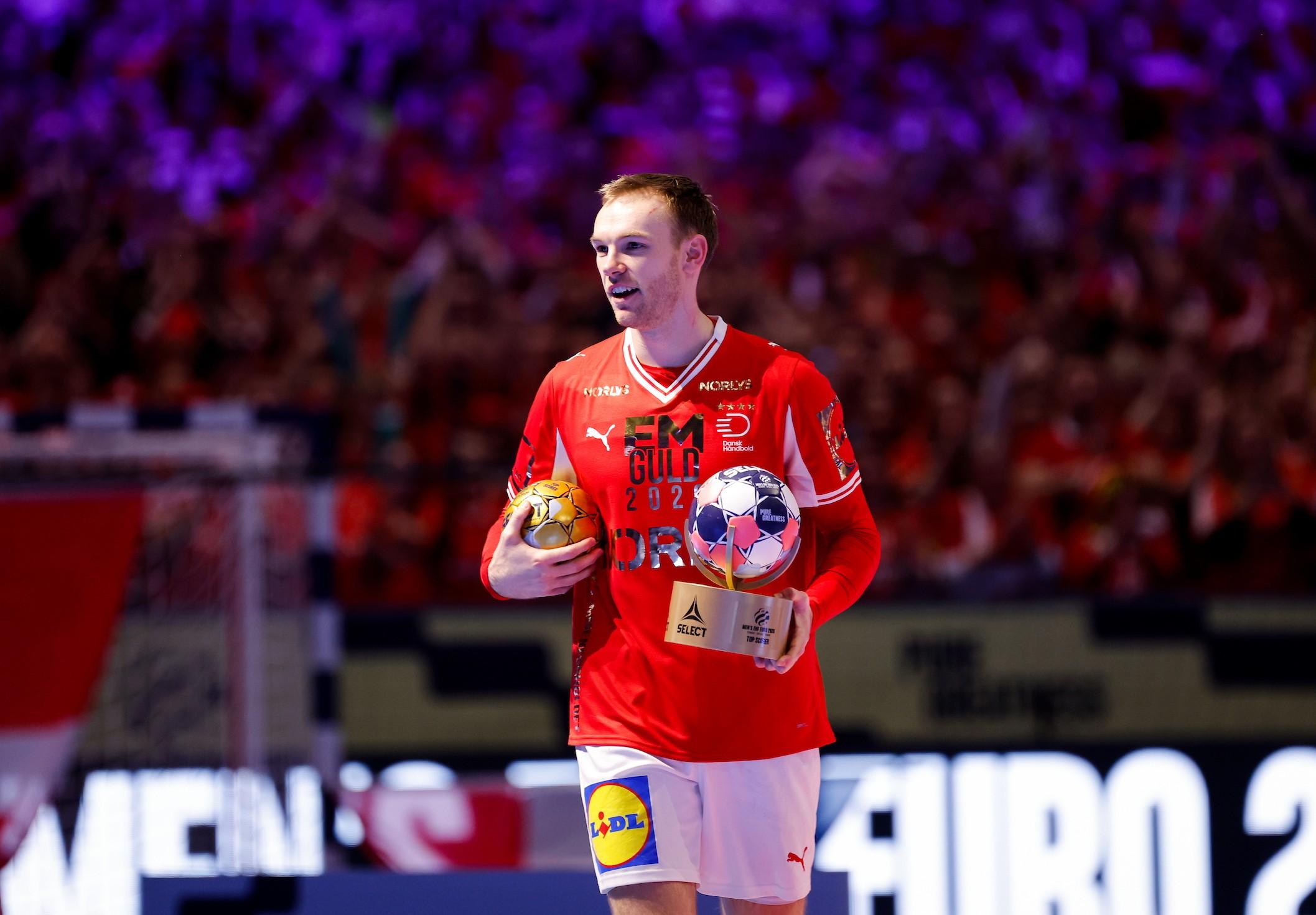 Handball EM 2026 EHF EURO Dänemark MVP Mathias Gidsel – Copyright: EHF/kolektiff